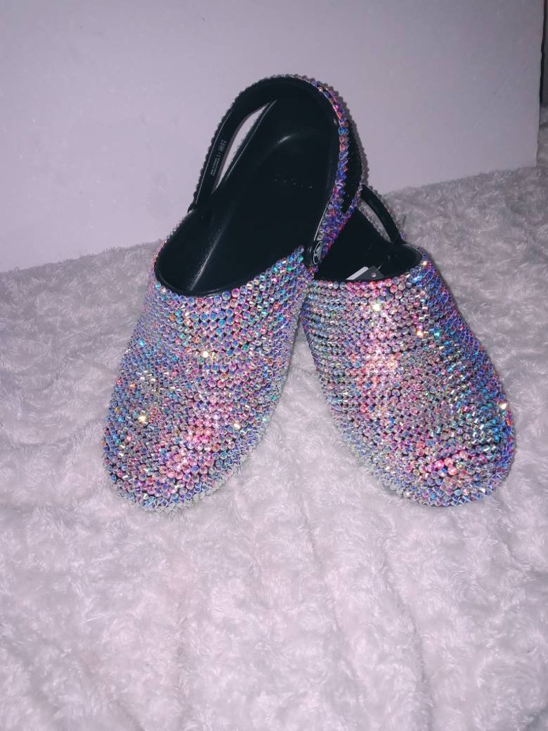 Blingy Crocs.....rhinestone Covered Work Crocs No Holes in Etsy