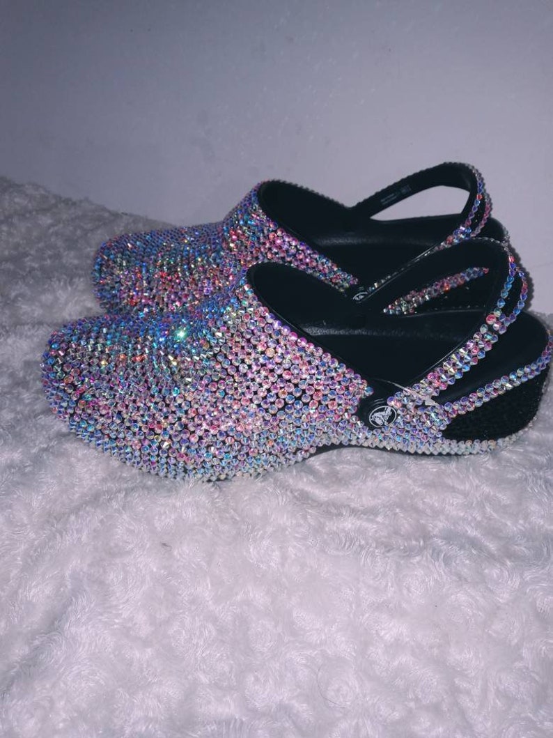 Blingy Crocs.....rhinestone Covered Work Crocs No Holes in Etsy