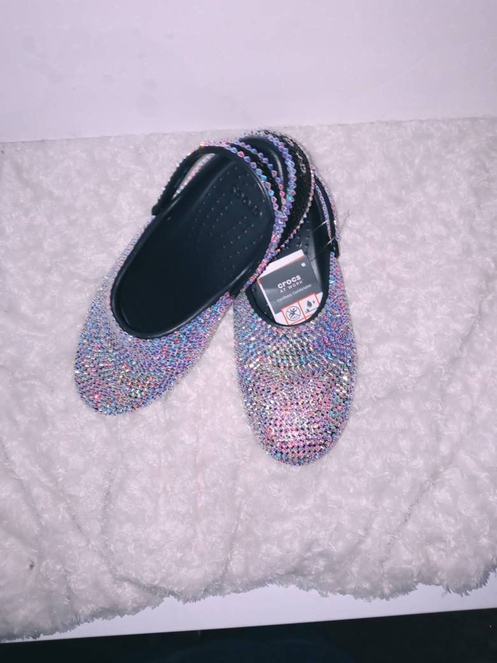 Blingy Crocs.....rhinestone Covered Work Crocs No Holes in Etsy