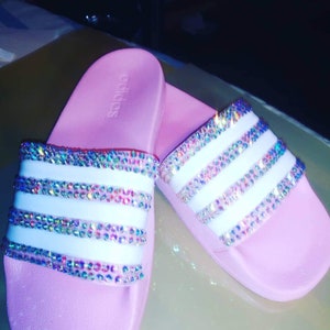 bling adidas slides