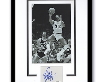 LA Lakers Magic Johnson autografiado y firmado 11x14 Foto de baloncesto