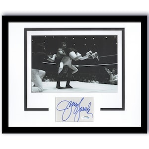 WWE Jerry Lawler autografiado firmado 11x14 foto exhibición el rey luchador WWF