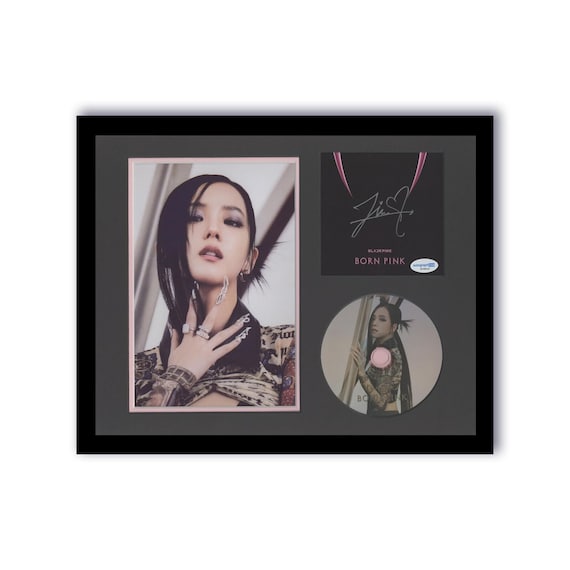 blackpink jisoo 直筆サイン入り　アルバム Blackpink Jisoo autografiado y firmado 11x14 Foto enmarcada en CD