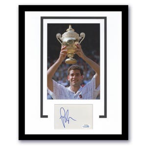 Pete Sampras Autographed Signed 11x14 Photo Display Tennis Champ ACOA