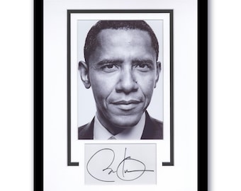 バラク・オバマ「第44代アメリカ大統領」直筆サイン入り額入り11x14