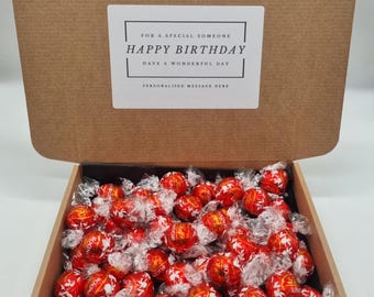 Personalised Lindt Chocolate Balls | Lindor | Lindt Birthday Box | Chocolate Gifts | Personalised Gift | Full sized Lindt Balls | Christmas
