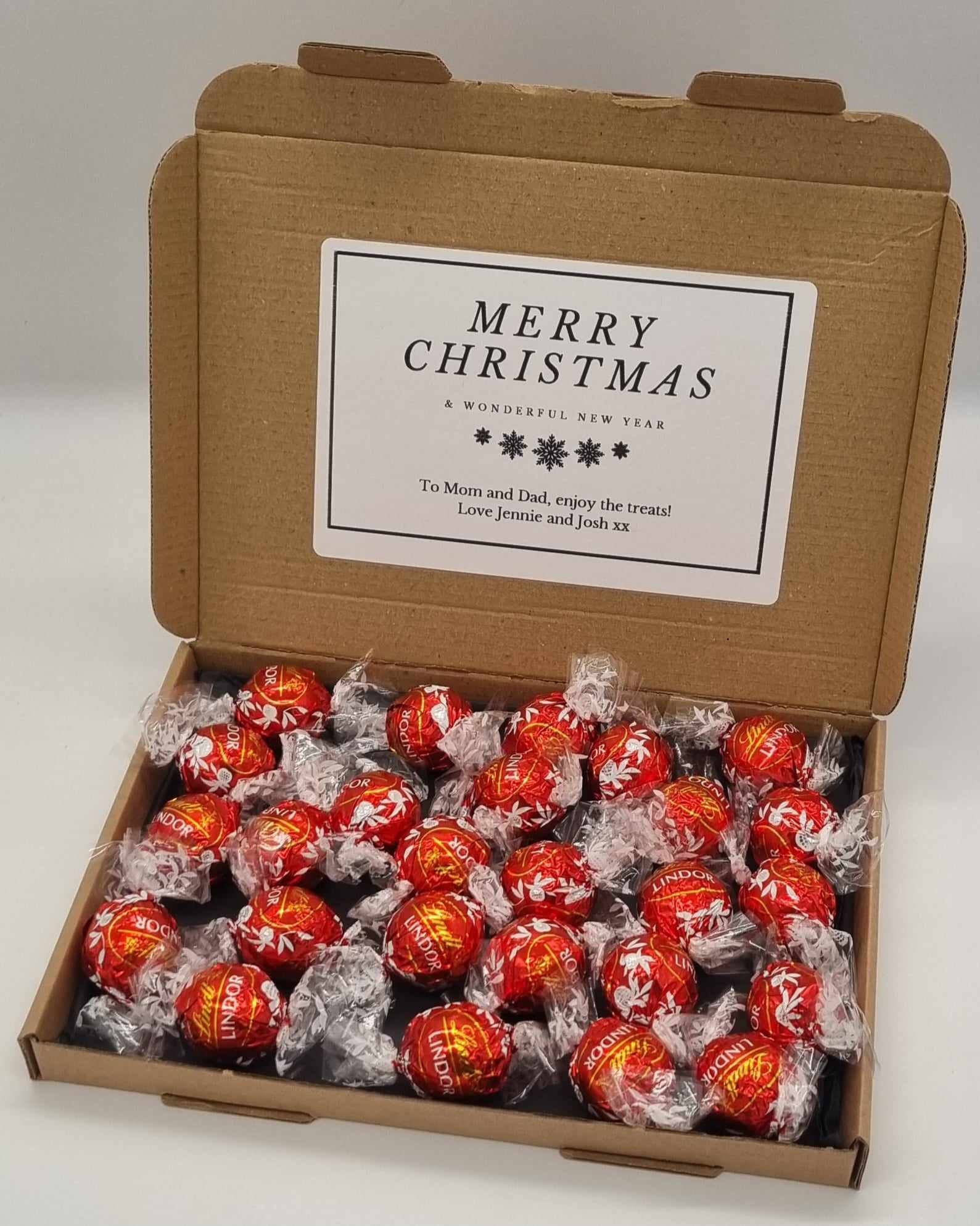 Personalised Lindt Chocolate Balls Hamper Lindor Chocolate Lindt Set ...