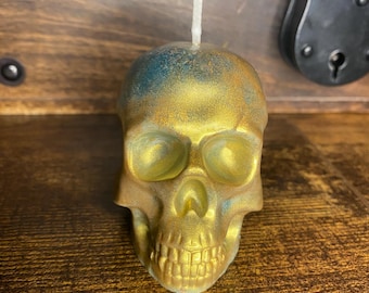 Money Skull Candle