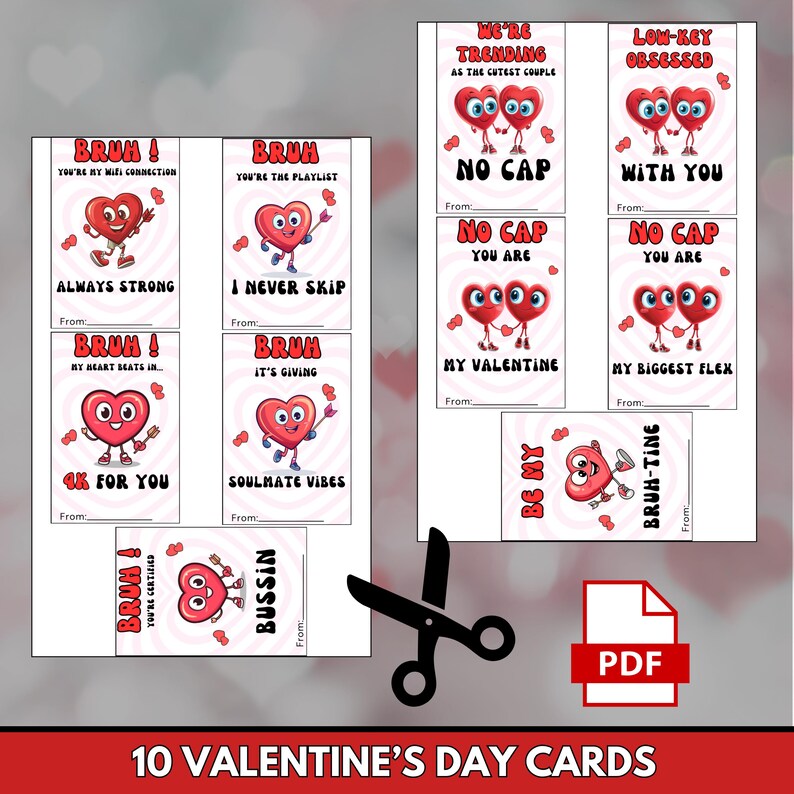 Slang Kids Valentine's Day Cards, Funny Printable Valentine Card ...