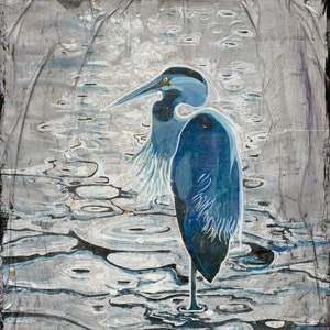 Great Blue Heron Signed Print