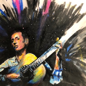 Woody Guthrie Impression encadrée, 8 x 10 & 12 x 16