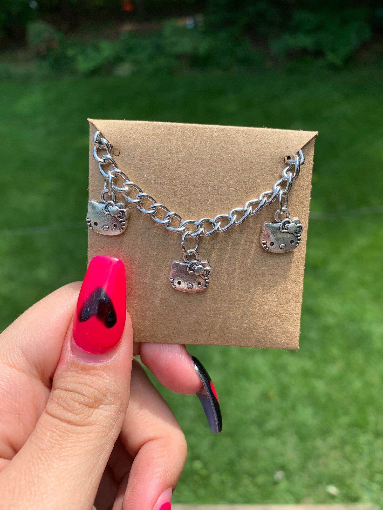 Hello kitty collar de cadena Etsy