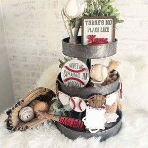 Baseball Tiered Tray Decor, Baseball Tiered Tray Signs ,Baseball Decor, Baseball signs, Baseball Party signs. Mini  Signs.baseball bundle