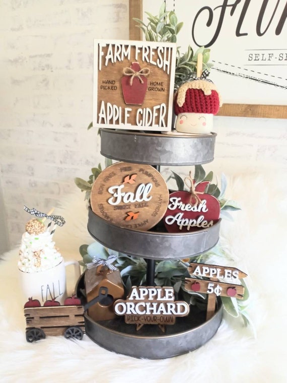 Apple Cider Tier Tray. Apple Cider Fall Signs. Fall Tier Tray. Apple Cider. Fall Mini Signs.. mini signs. coffee bar signs