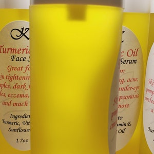 Turmeric Facial Serum: Coconut, Sunflower & Castor Oil