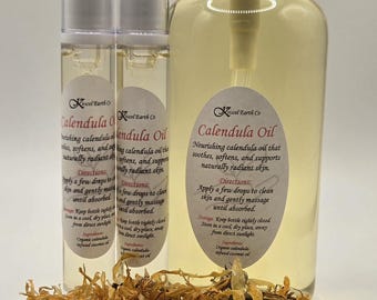 Calendula Oil - Slow-Steeped - For Face, Body, or Hair