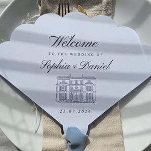 Add-On Venue Illustration Upgrade for Wedding Fans | Add-On Listing ONLY