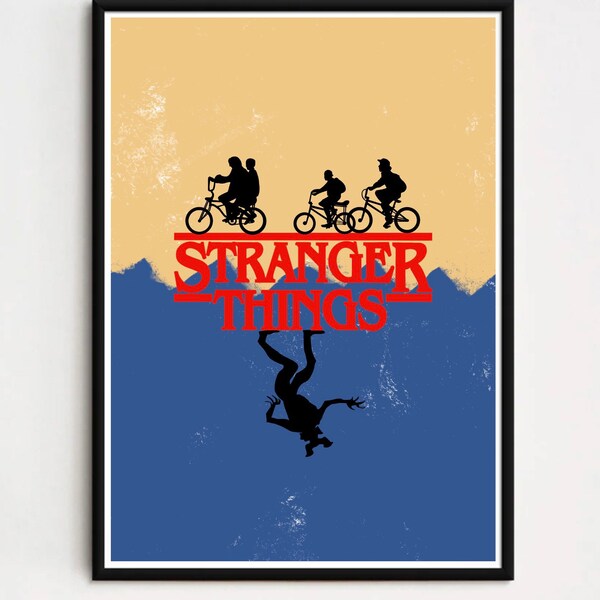 Stranger Things inspired Minimalist A4 Print