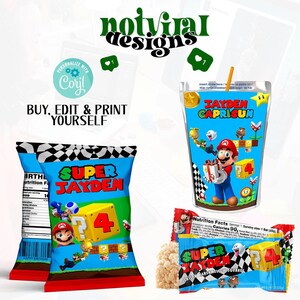 Super Mario Party Favor