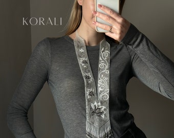 Colar artesanal de miçangas · Colar floral de miçangas · Joias boho com miçangas · Colar de flores de miçangas coloridas · Presente para ela
