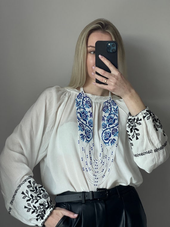 KRIZIA BLUE Collana con perle bicolore