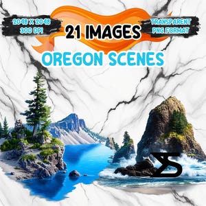 Oregon Clipart Bundle, Instant Download, kommerzielle Nutzung, Planer, Sticker