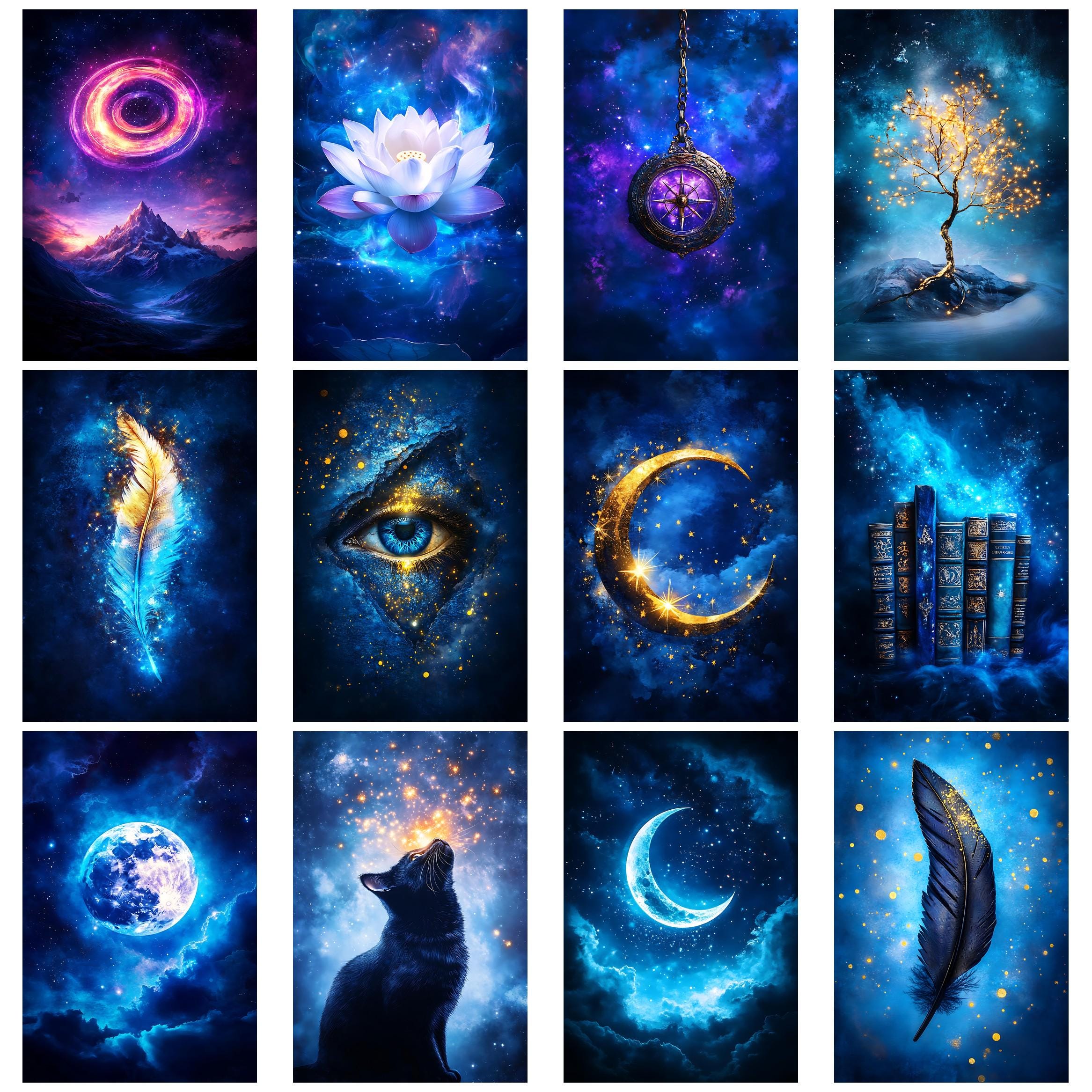 Magical Celestial1 Junk Journal Kit Celestial Ephemera Moon Stars ...
