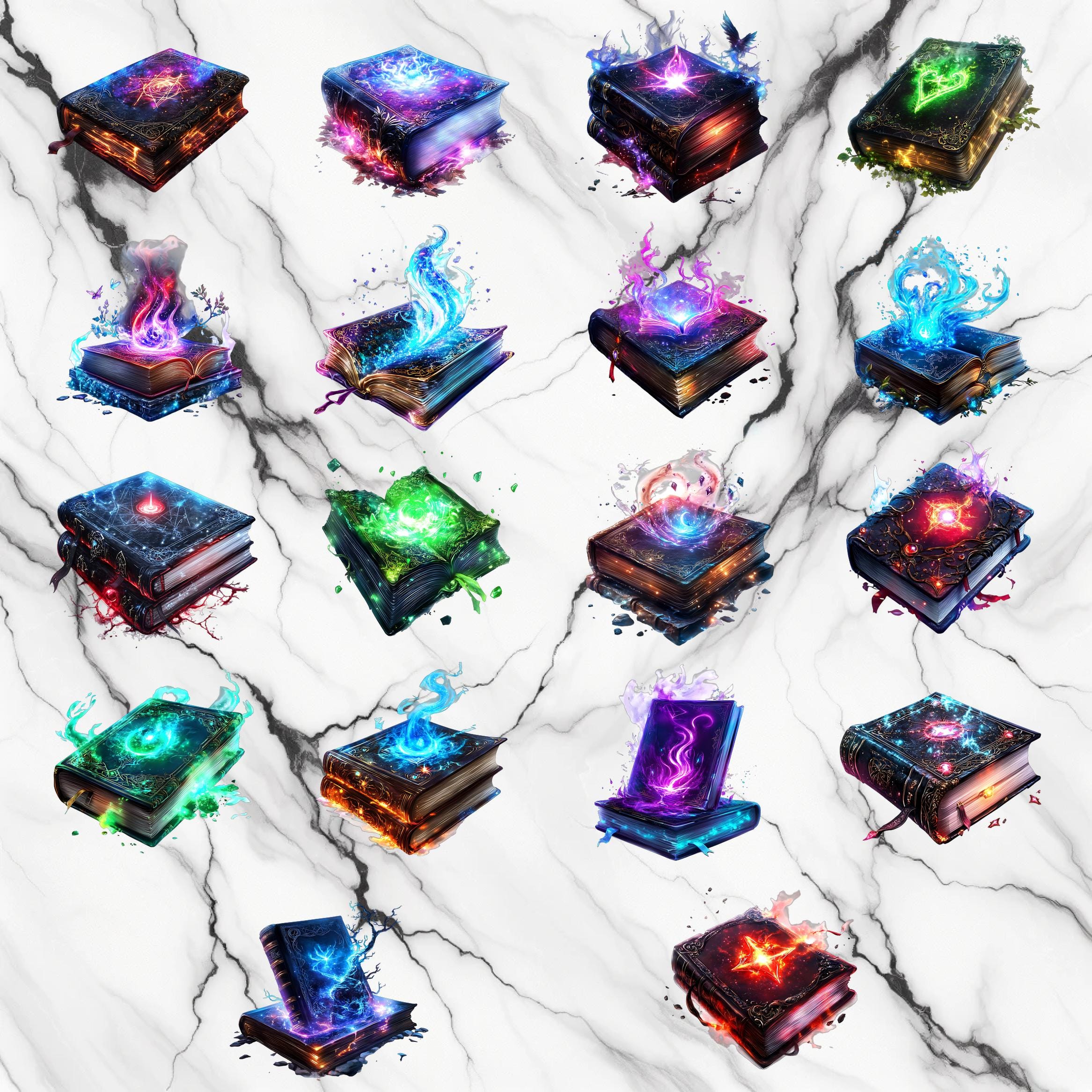 Watercolor Spell Book PNG Image on Transparent Background, Digital ...
