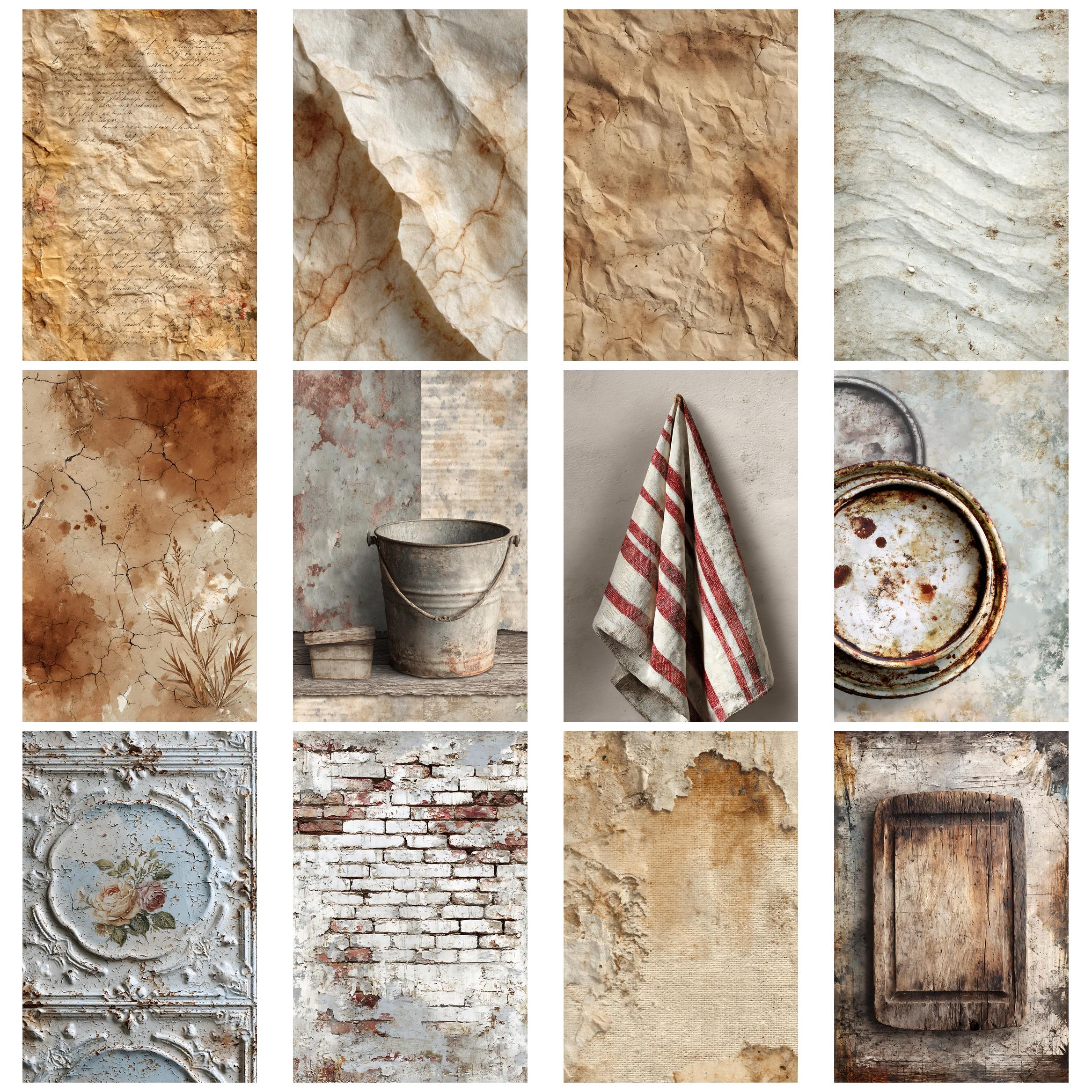 Rustic Farmhouse Vintage Junk Journal Kit for Collage Ephemera and Aged ...