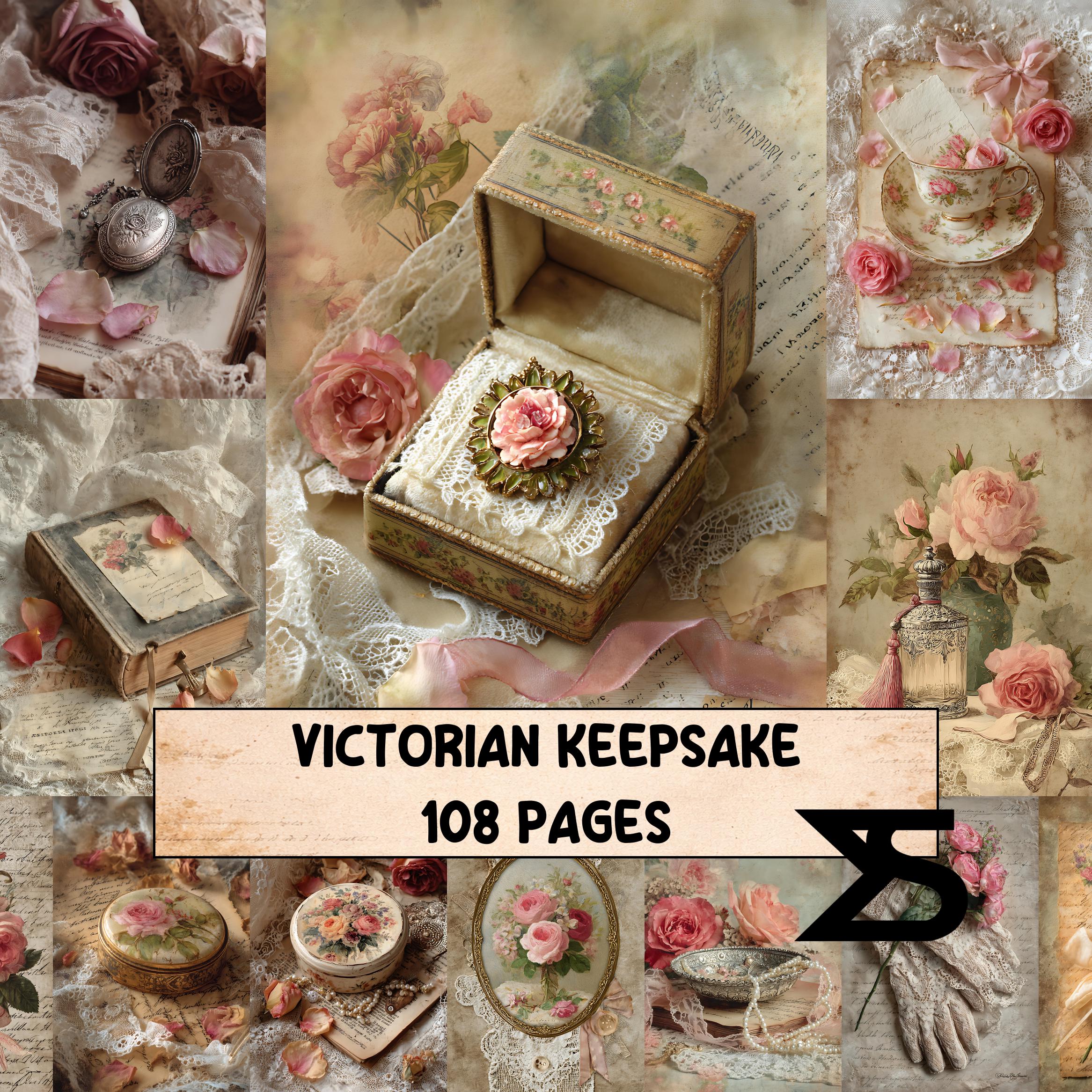 Victorian Keepsake Vintage Junk Journal Kit With Ephemera Papers Lace ...