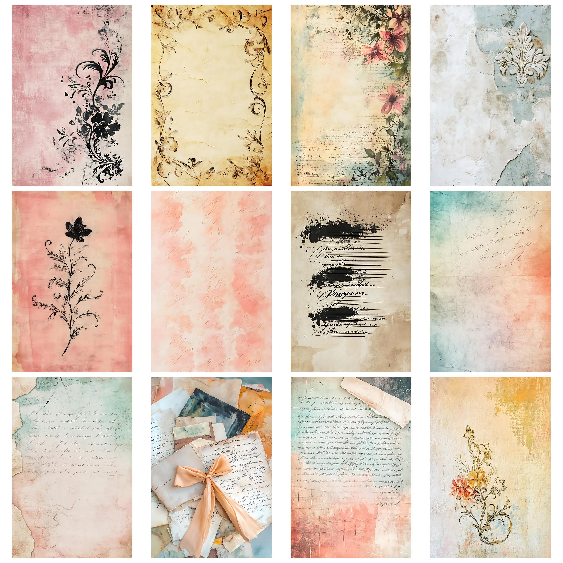 Calligrapher Vintage Junk Journal Kit Printable Ephemera Collage Papers ...