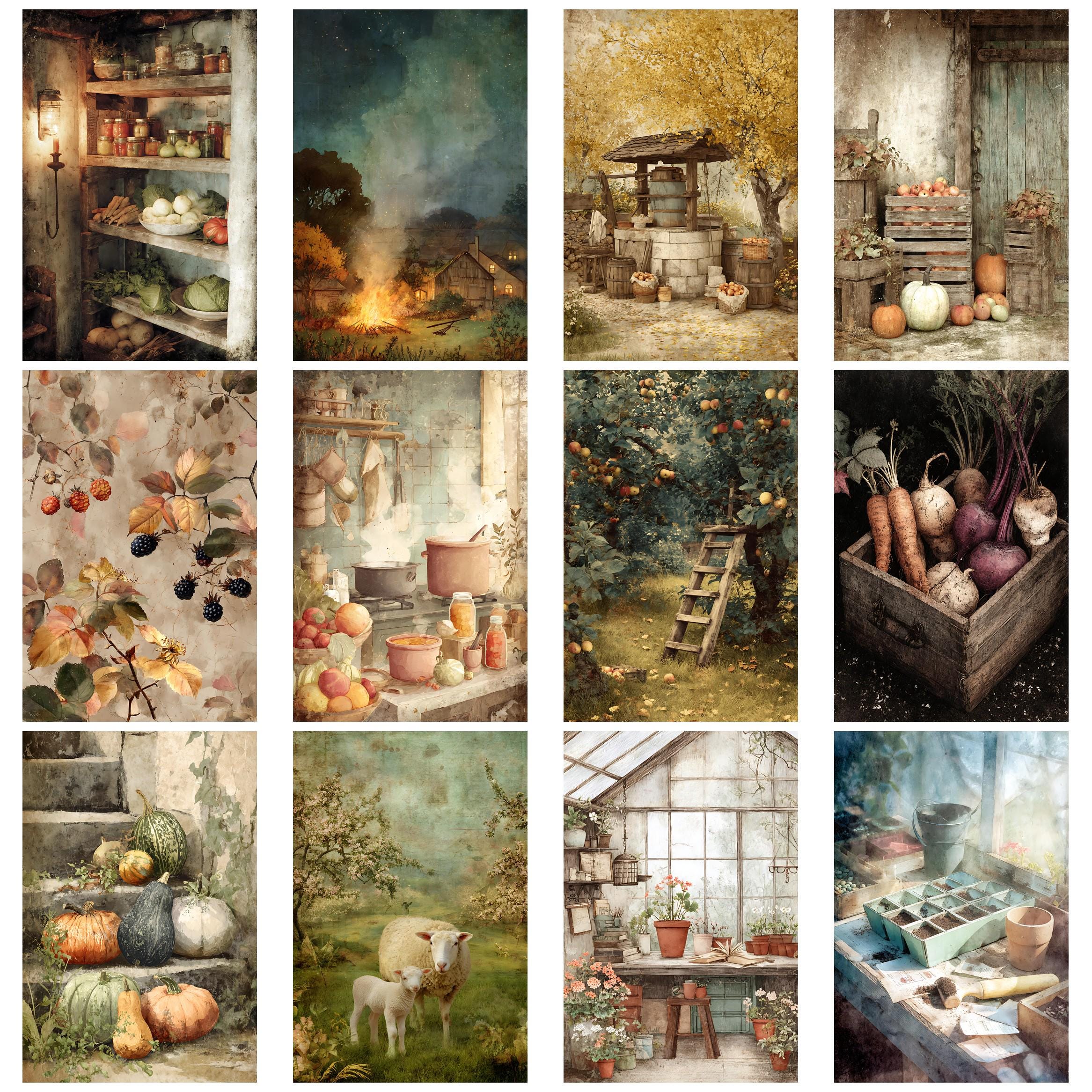 Seasons on Farm Vintage Junk Journal Kit Farmhouse Ephemera Shabby Chic ...