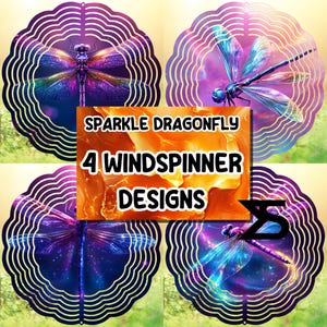 Diseño de sublimación PNG de molinete de viento con libélula brillante, diseño PNG de molinete de viento, imagen de descarga digital instantánea, uso comercial