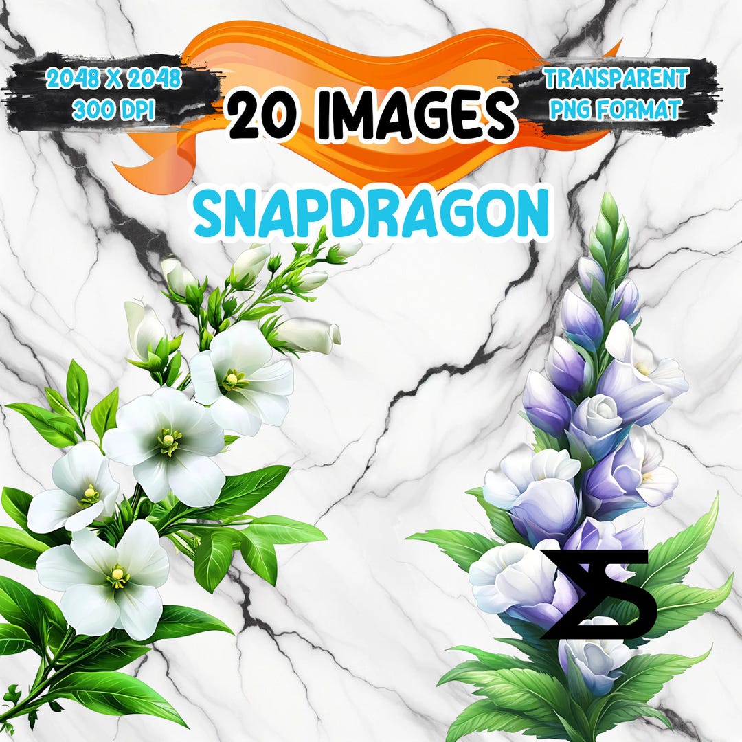 Snapdragon Inside Sticker Watercolor Snapdragon PNG Image on Transparent Background, Digital ...