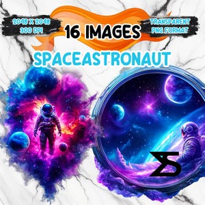 Astronaut Clipart Bundle, Instant Download, kommerzielle Nutzung, Planer, Sticker