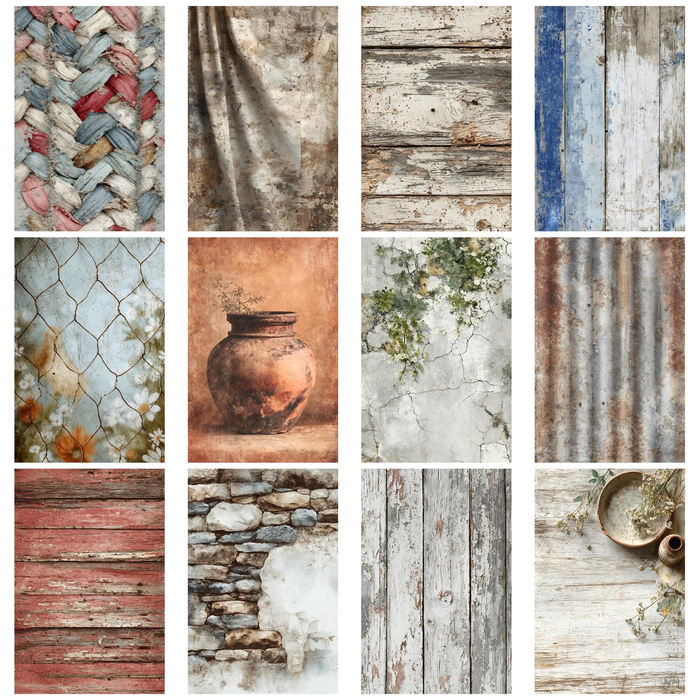 Rustic Farmhouse Vintage Junk Journal Kit for Collage Ephemera and Aged ...