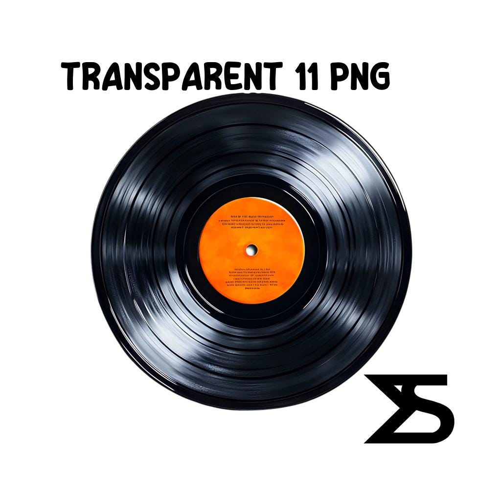 Watercolor Vinyl Record PNG Image on Transparent Background, Digital ...