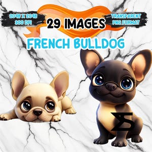 French Bulldog Clipart, Instant Download, , Cartoon, Hund clipart png, kommerzielle Nutzung, Planer, Sticker