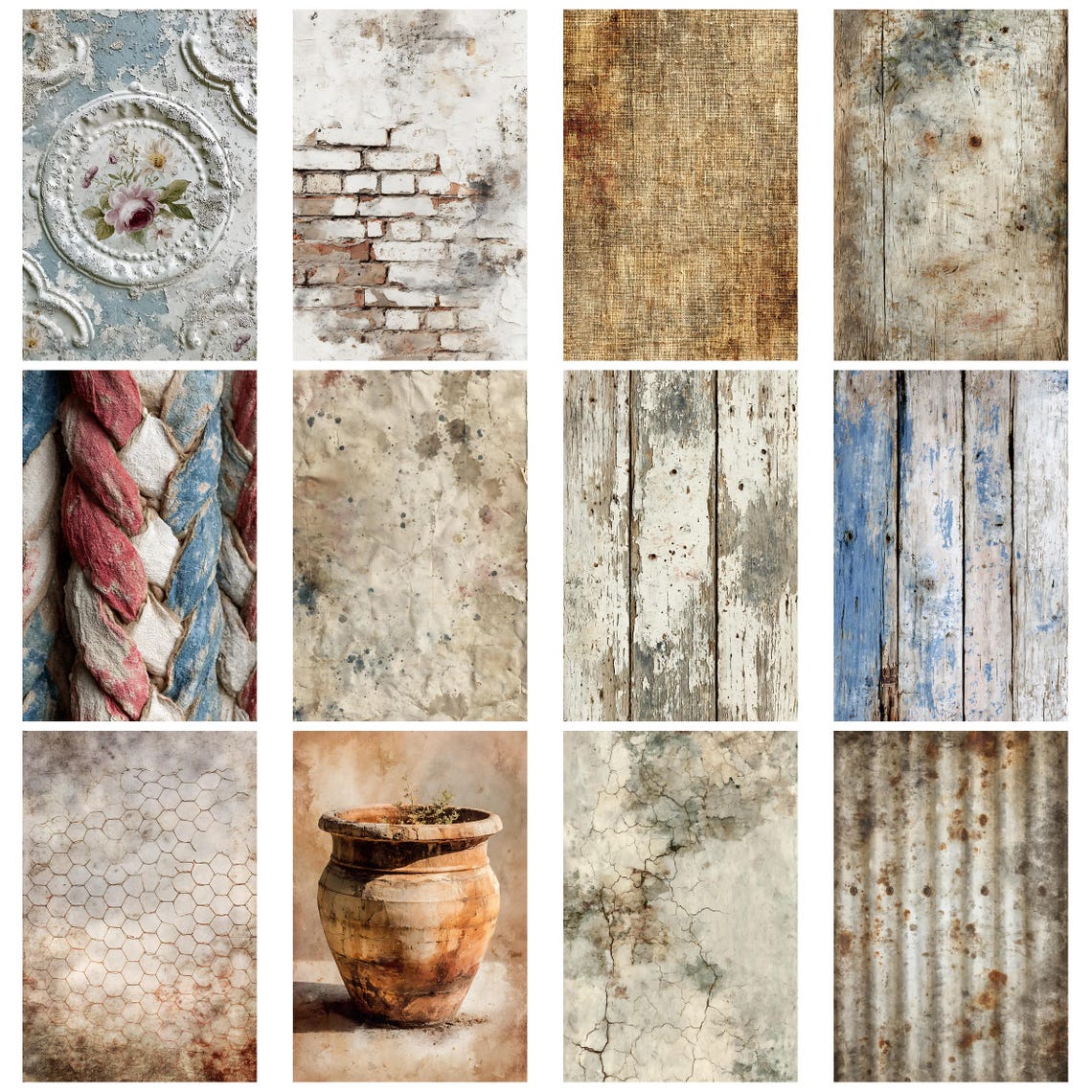 Rustic Farmhouse Vintage Junk Journal Kit for Collage Ephemera and Aged ...