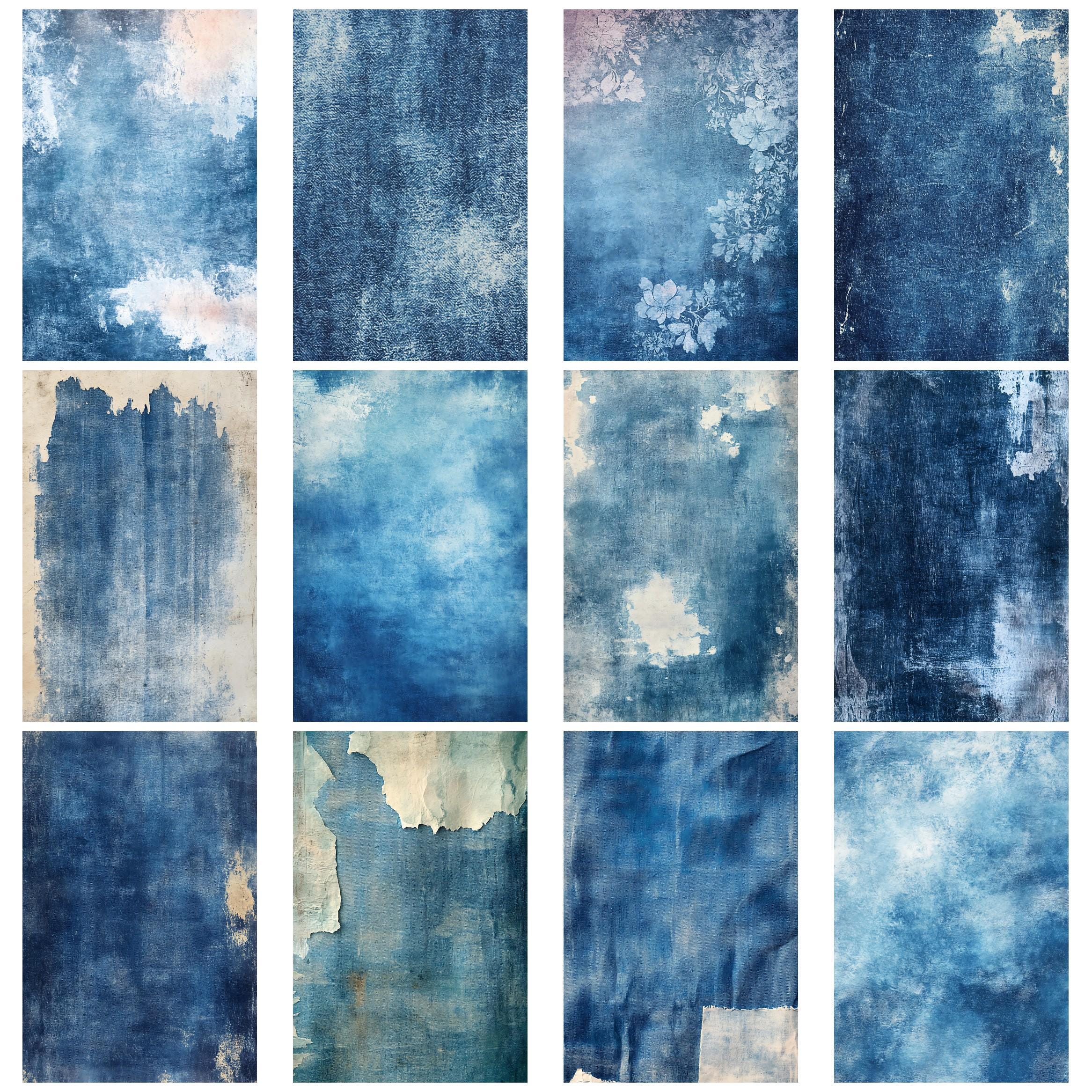 Denim Vintage Junk Journal Kit With Blue Jean Ephemera Fabric Scraps ...