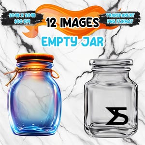 Aquarel lege pot PNG-afbeelding op transparante achtergrond, digitale sticker/scrapbooking, commercieel gebruik, instant digitale download