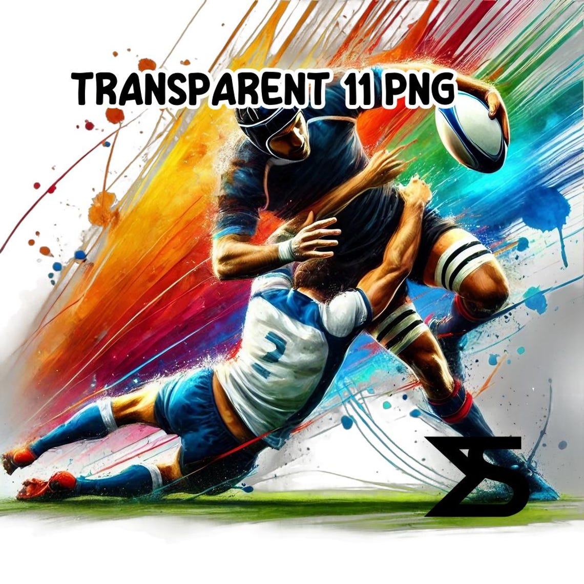 Watercolour Rugby Posts 11 Watercolor Rugby Clipart , Rugby Clipart, Clipart Bundle, Commercial ...