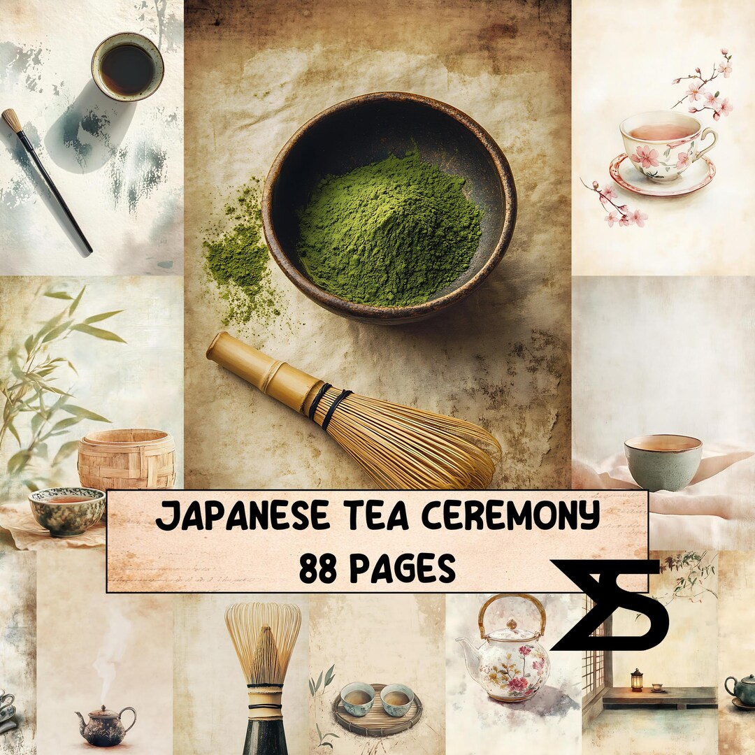 Japanese Tea Ceremony Vintage Junk Journal Kit With Tea Ephemera ...