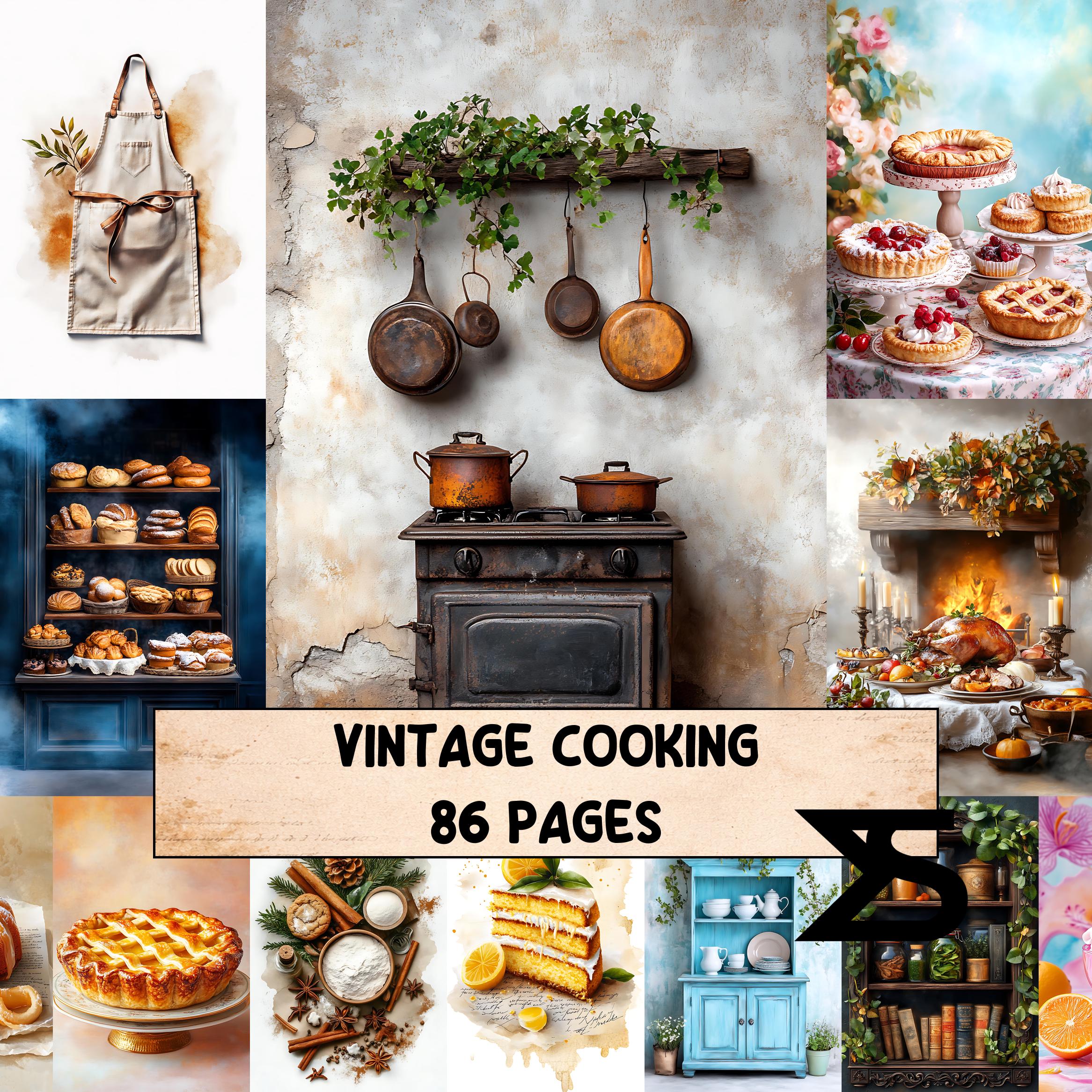 Vintage Cooking Junk Journal Kit Printable Ephemera Vintage Recipes ...