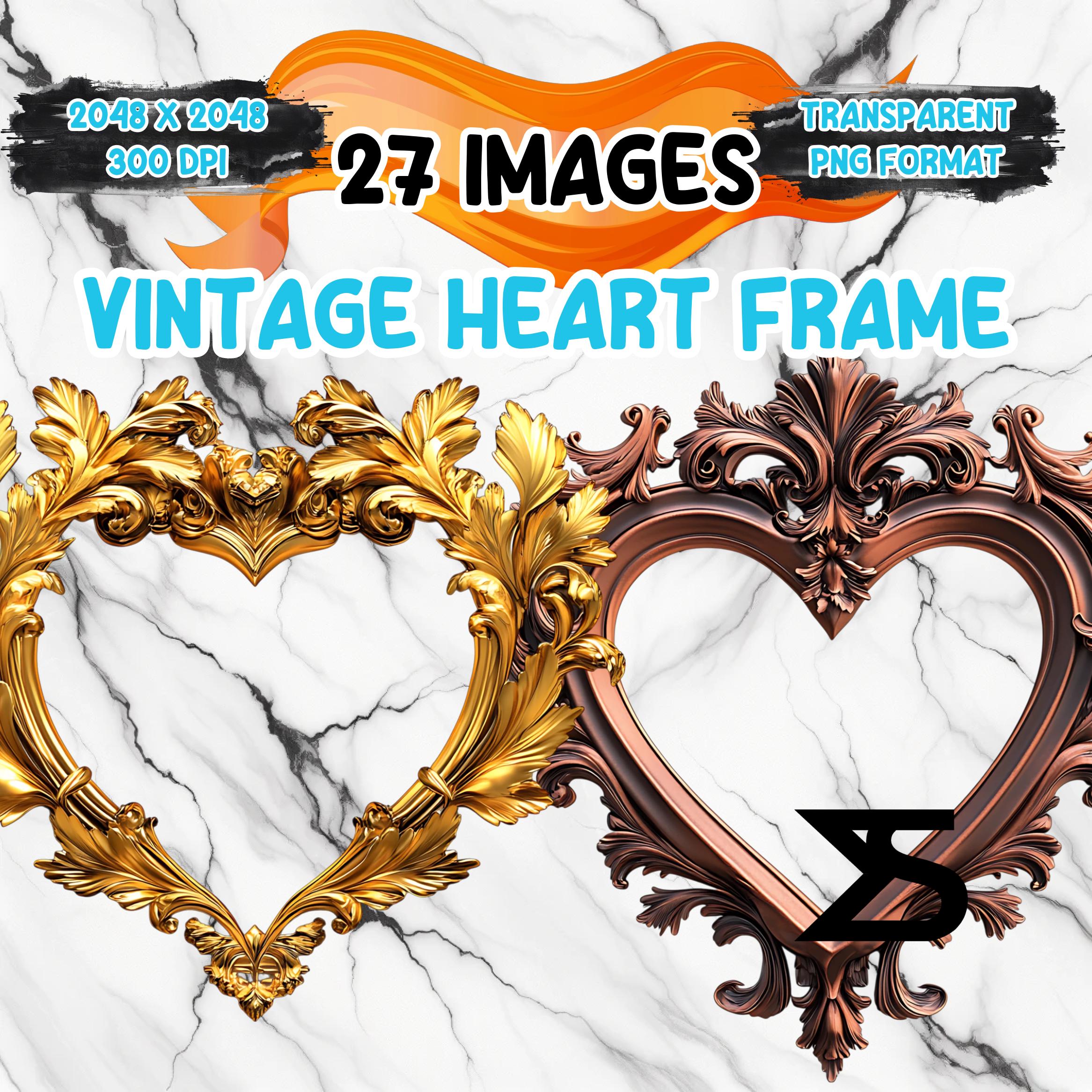 Vintage Heart Frame - Etsy