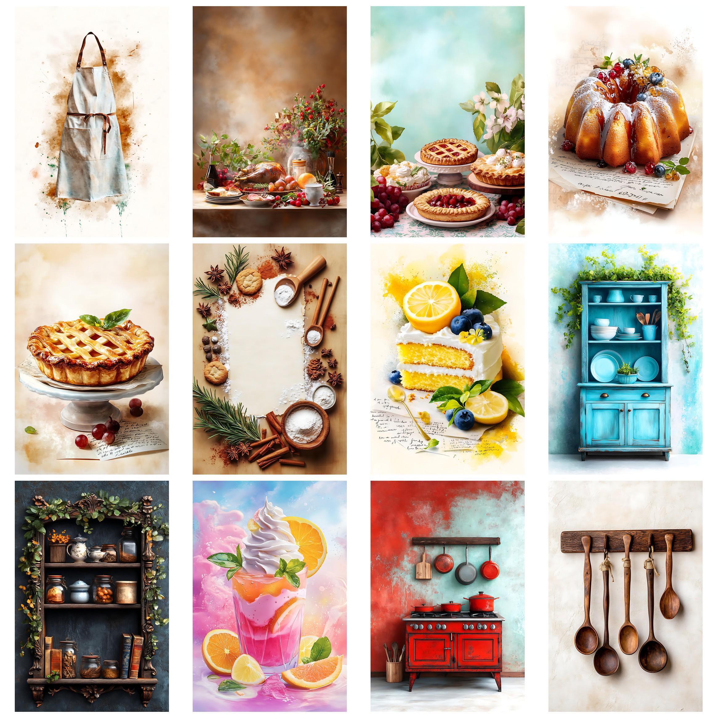 Vintage Cooking Junk Journal Kit Printable Ephemera Vintage Recipes ...