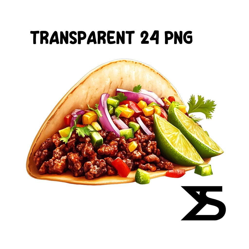 Watercolor Mexican Food PNG Image With Transparent Background, Mexican ...