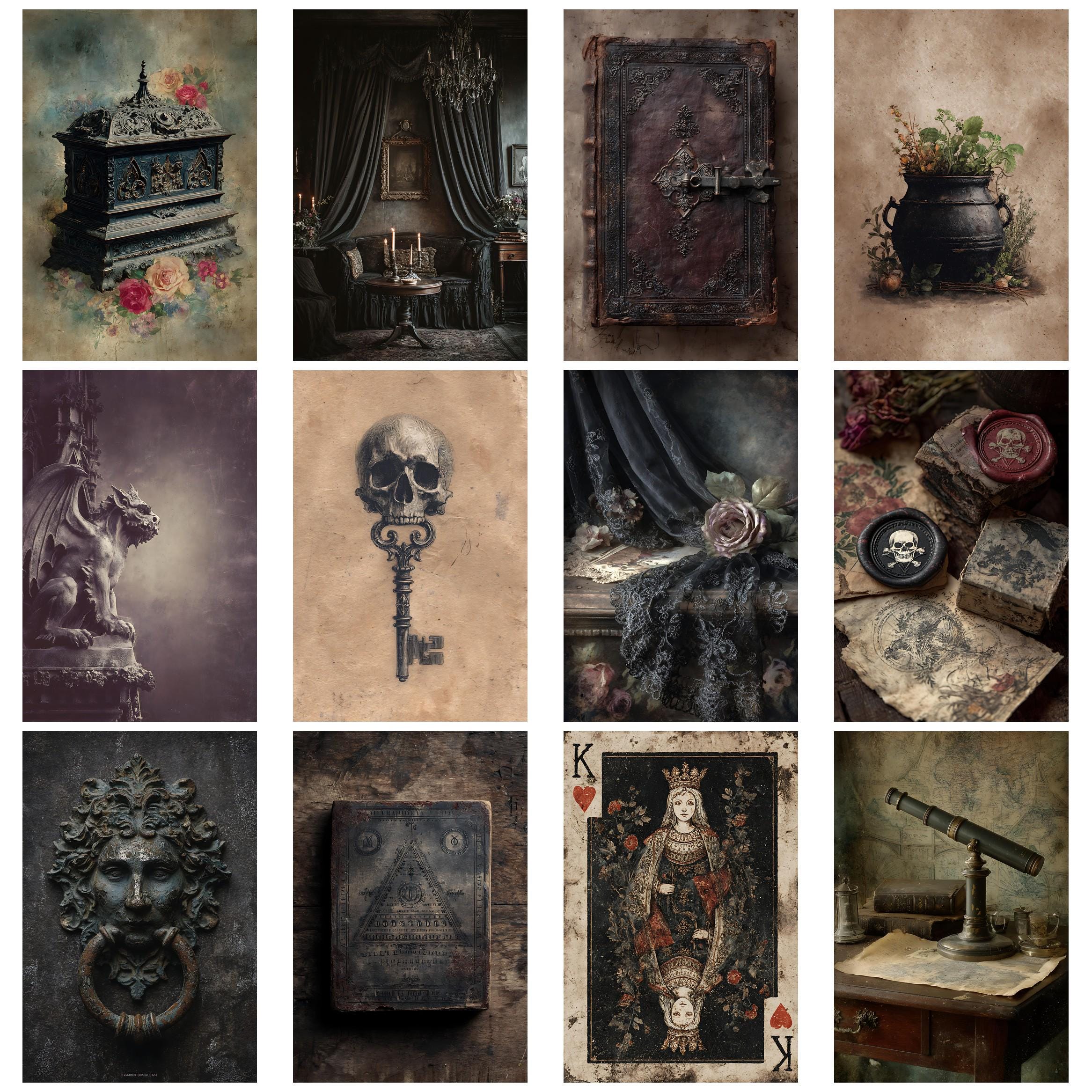 Victorian Gothic Junk Journal Kit Vintage Ephemera Papers for ...