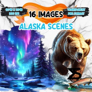 Alaska Clipart Bundle, Instant Download, kommerzielle Nutzung, Planer, Sticker