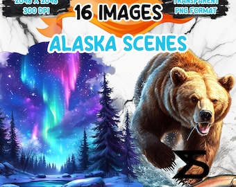 Alaska Clipart Bundle, Instant Download, kommerzielle Nutzung, Planer, Sticker